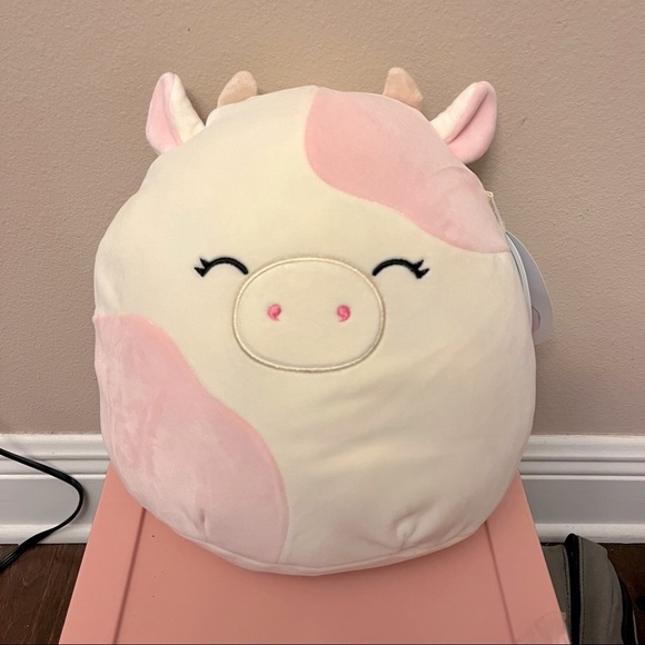 Caedyn the Cow Squishmallow Pink and White Squishmallow 10” - Picture 2 of 4